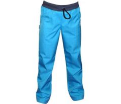 Kalhoty softshell slim s bambusem - tyrkysové