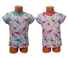 Tričko dětské barevné vážky