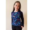 Dívčí tričko vážky tmavé s tyrkysovou