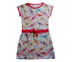 Dívčí šaty barevné vážky