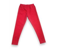 Dívčí legíny potisk jeans růžová