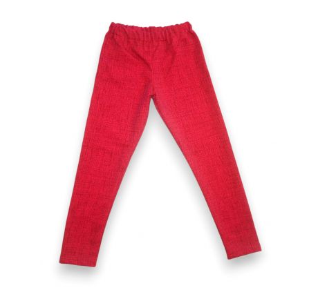 Dívčí legíny potisk jeans růžová