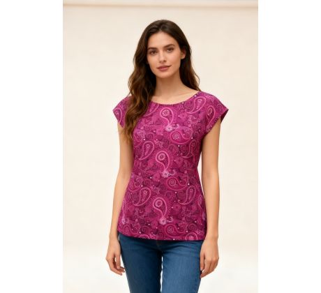 Dámské tričko růžová mandala