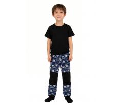 Dětské tepláky s dvojitými koleny - fotbalové míče