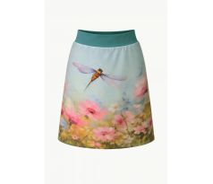Dámská sukně vážky s květy