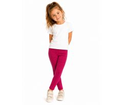 Dívčí legíny potisk jeans růžová